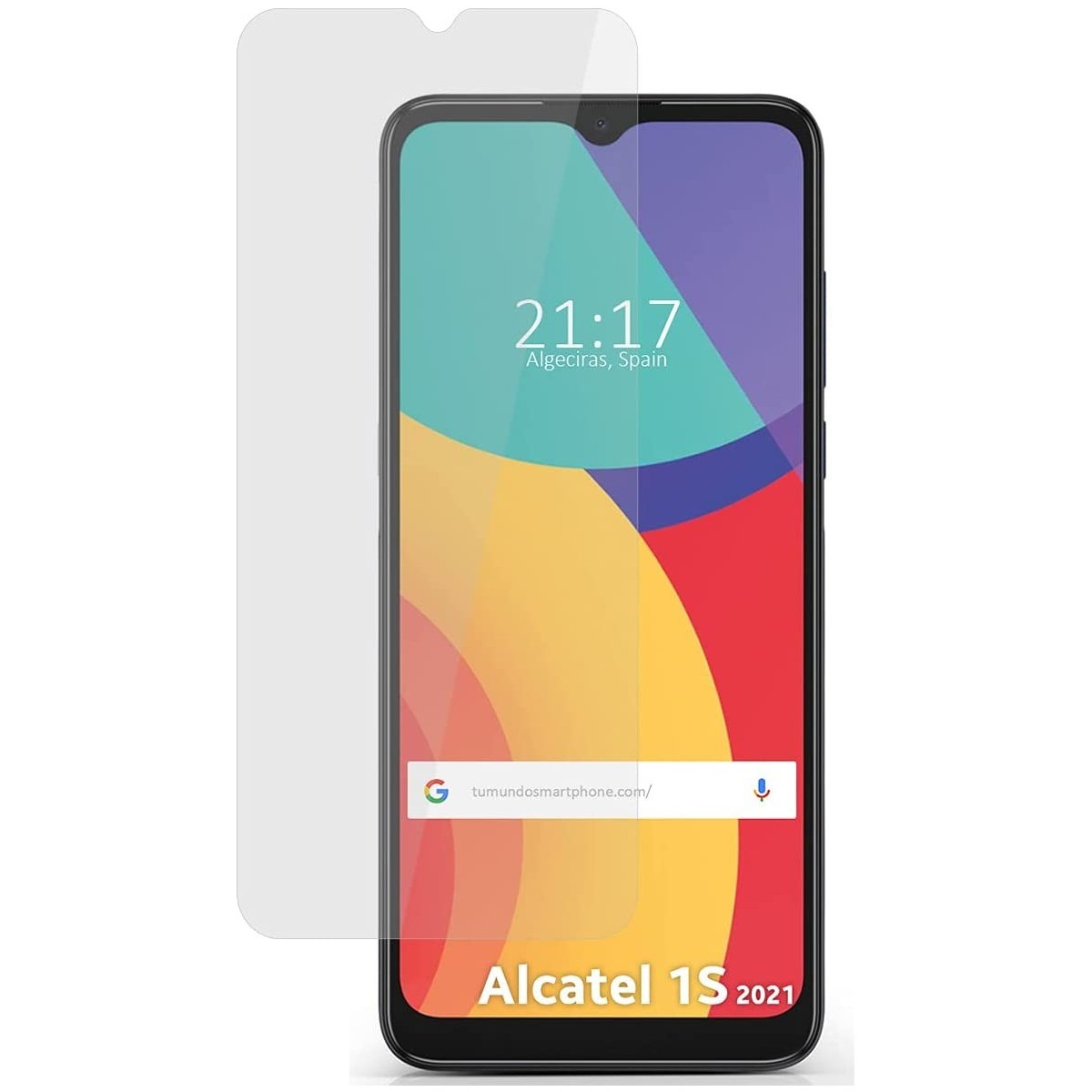 Tumundosmartphone Protector Cristal Templado para Alcatel 1S 2021 / 3L 2021 Vidrio
