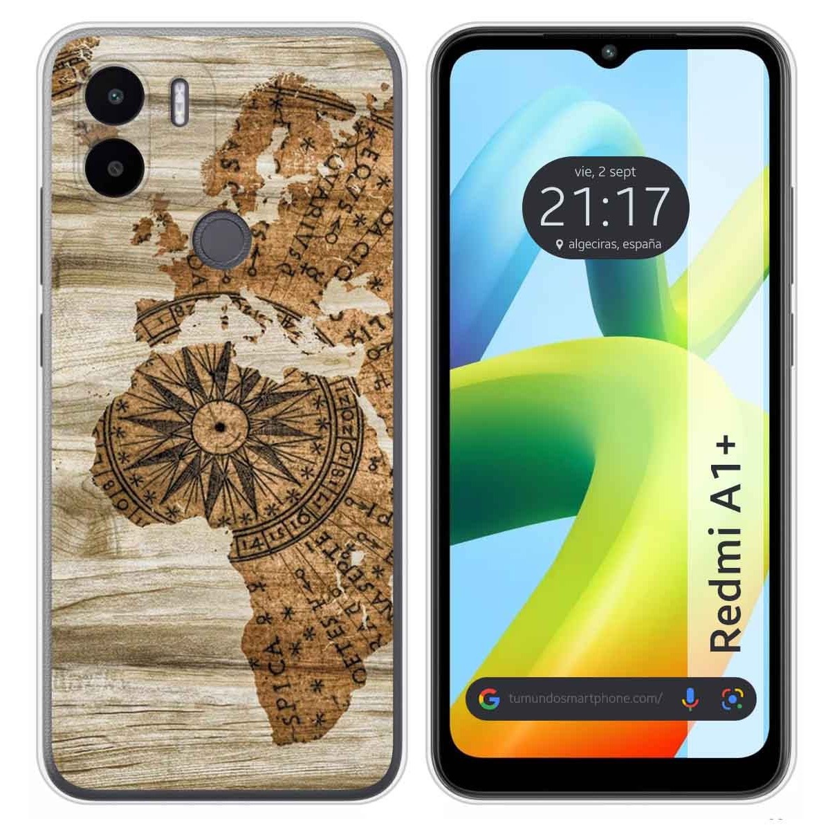 Funda Silicona para Xiaomi Redmi A1 Plus diseño Madera 07 Dibujos