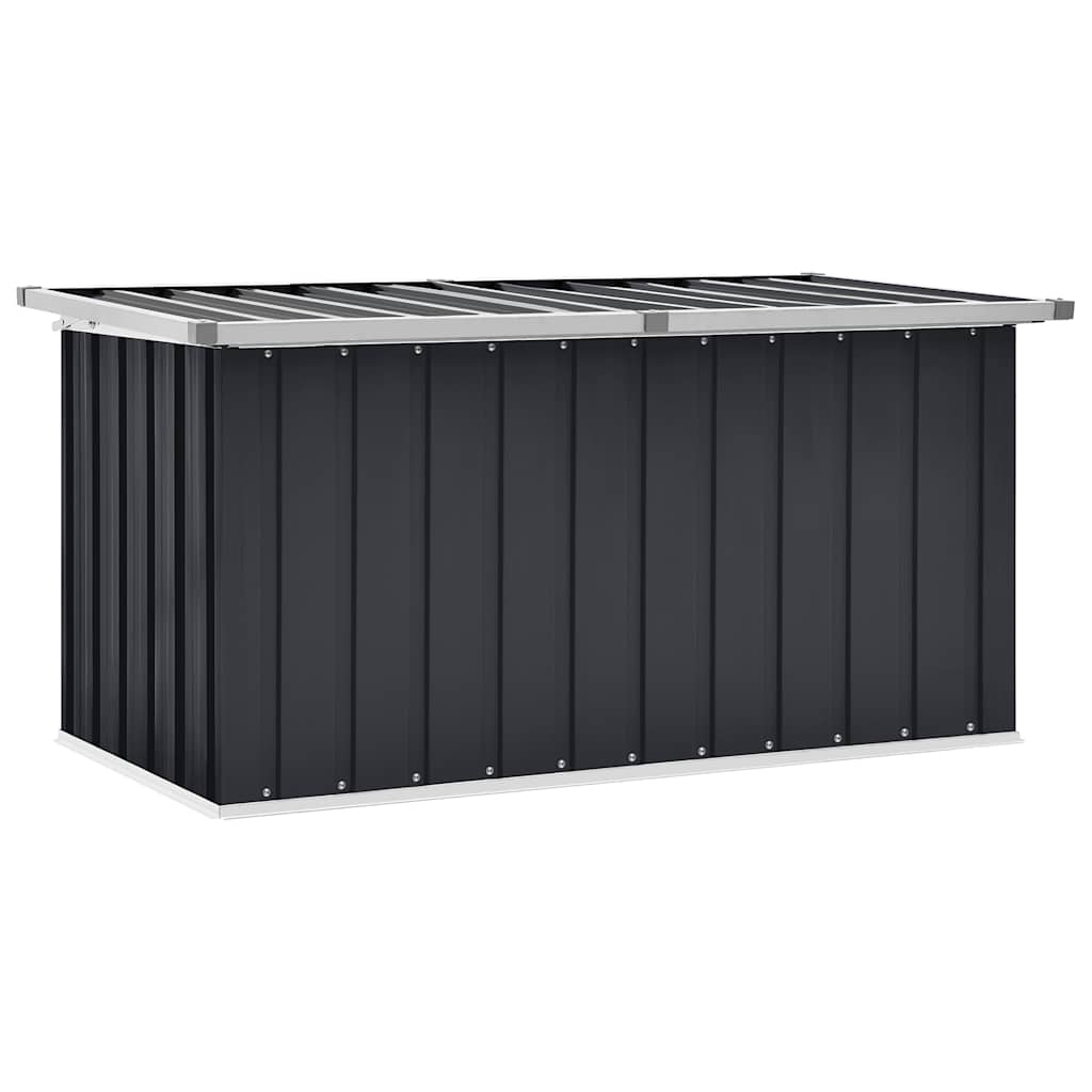 vidaXL Caja de almacenaje para jardín 129x67x65 cm en color Gris/Marrón/Antracita y más