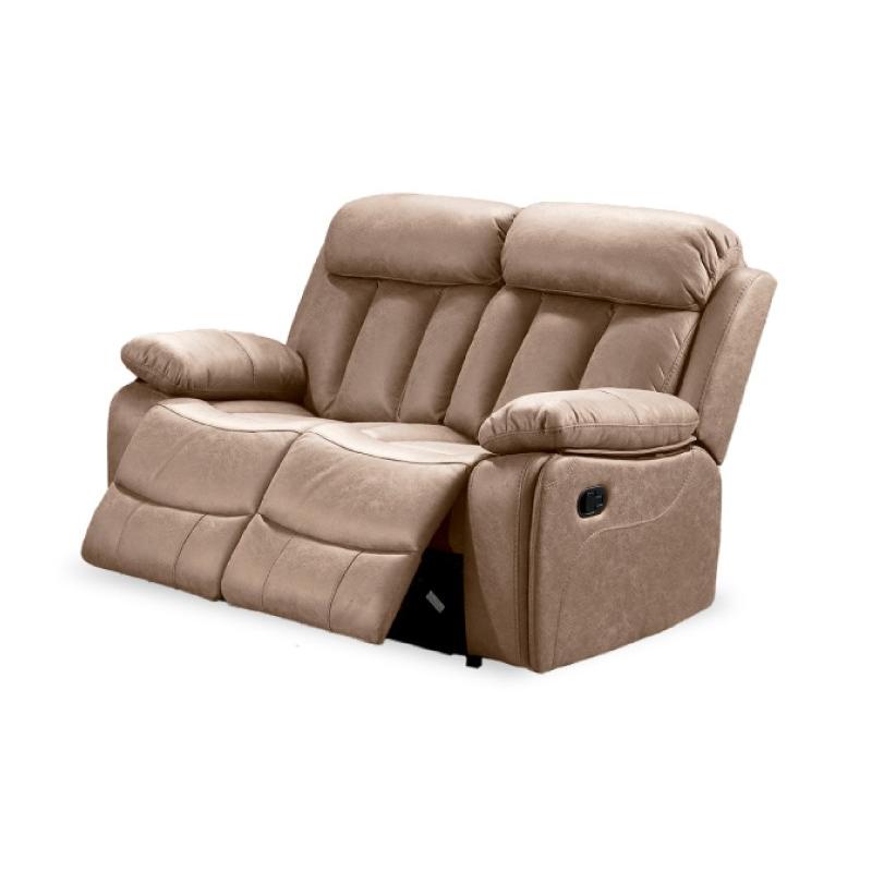 Sofá relax manual de 2 plazas modelo Madrid. Tapizado en microfibra algodonada disponible en varios colores.