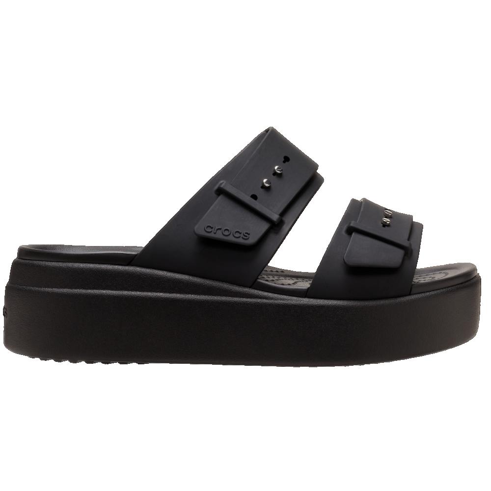Crocs Brooklyn Buckle Lifestyle Sandale Noir