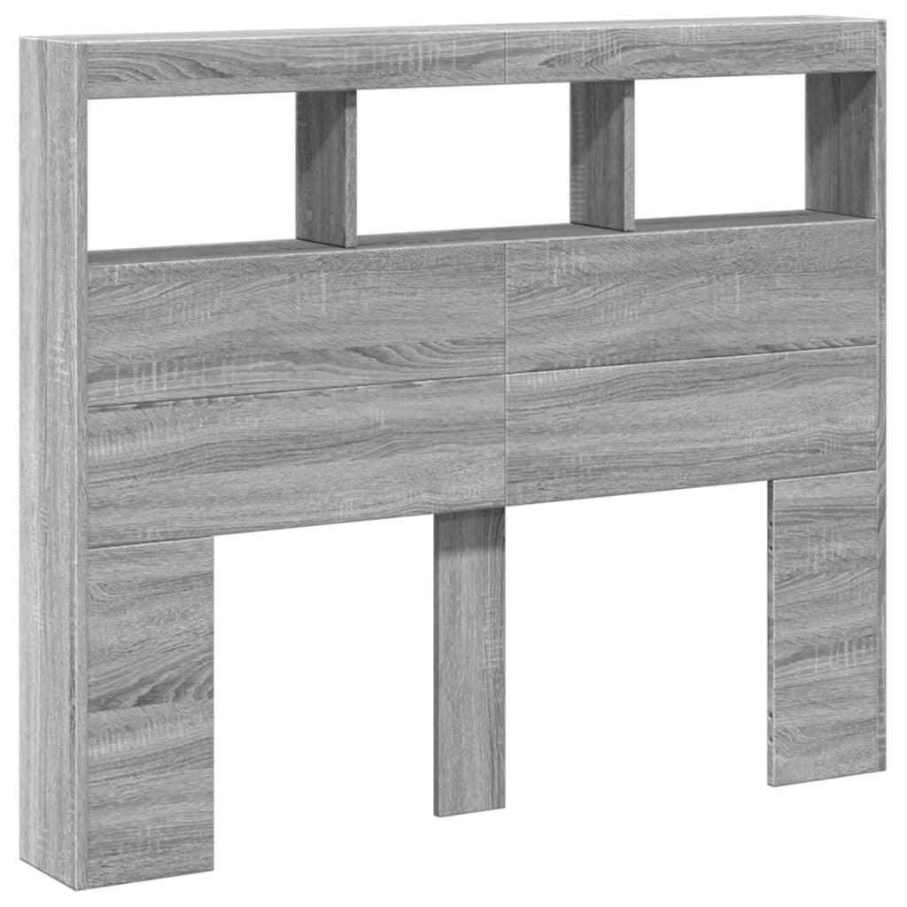 vidaXL Cabecero de cama con luz LED 120x17x102 cm