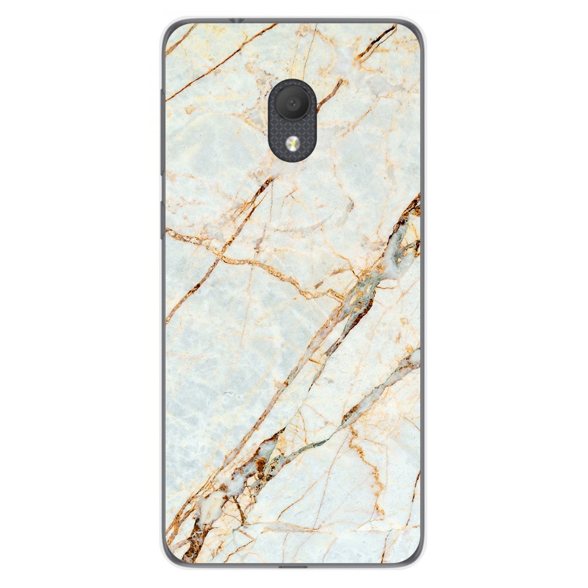 Tumundosmartphone Funda Gel Tpu para Alcatel 1C 2019 diseño Mármol 13 Dibujos