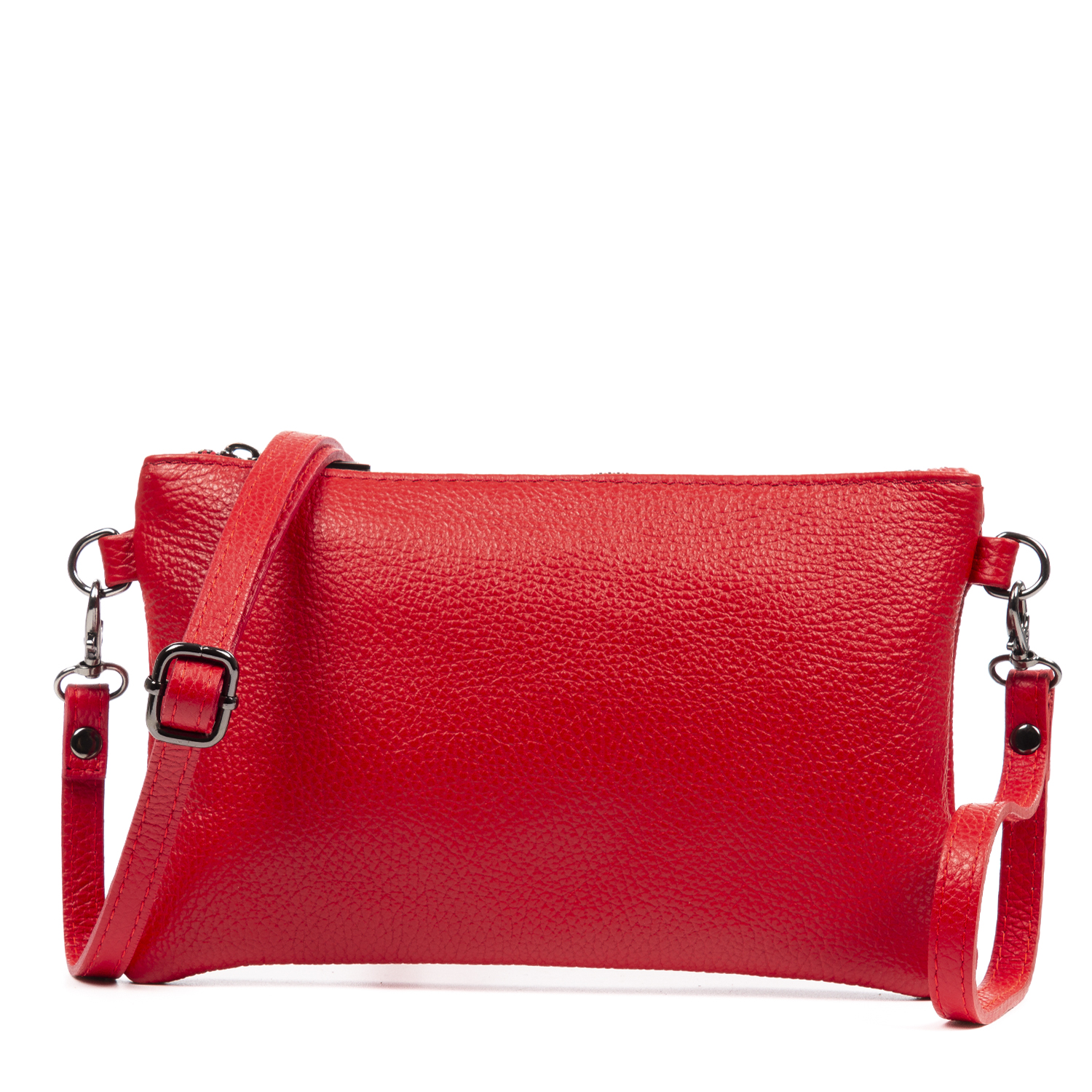 Firenze Artegiani. Albenga Bolso bandolera de mujer de piel auténtica acabado dollaro. Made in Italy. Vera Pelle Italiana.