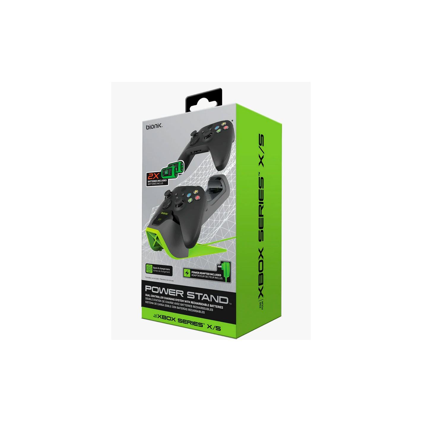 Dual Power Stand para Mandos - Incluye USB cable + 2 Bat  Xbox Series X