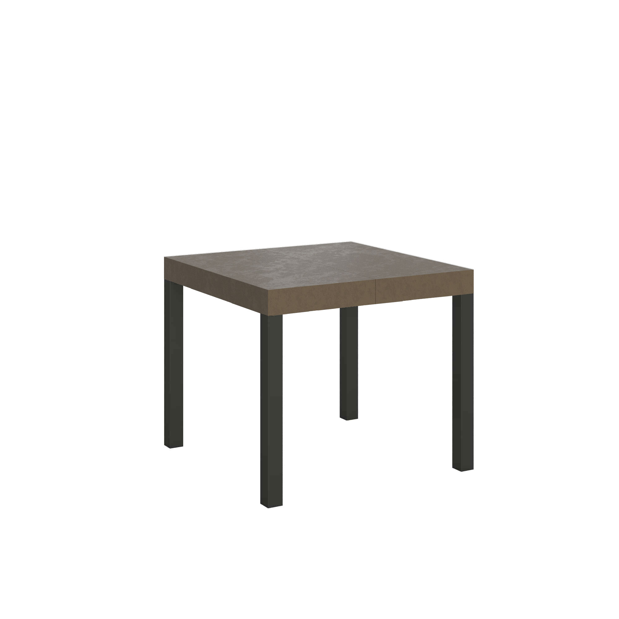 Mesa extensible Everyday 90/246x90 cm gris paloma con patas antracita - Itamoby