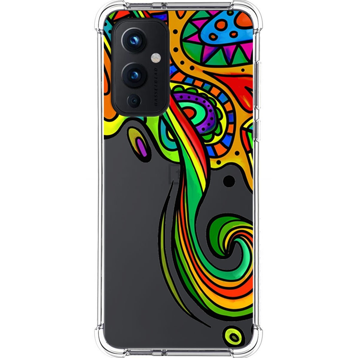 Tumundosmartphone Funda Silicona Antigolpes para OnePlus 9 5G diseño Colores Dibujos