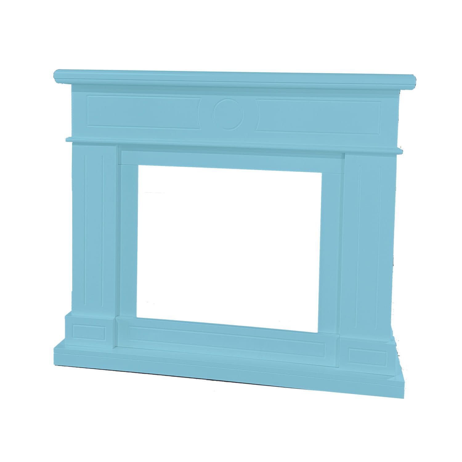 Marco De Chimenea Mpc Lipari Azul Turquesa Marco De Chimenea Lipari Azul Turquesa Para Chimenea Volcano Quemador Electrico o Quemador Existente En Madera Mdf Ideal Para Todos Los Ambientes