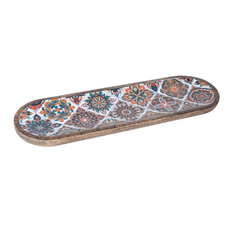 SIGNES GRIMALT Bandeja Alargada de Madera Decorativa para Hogar y Cocina - Set de 2 Unidades