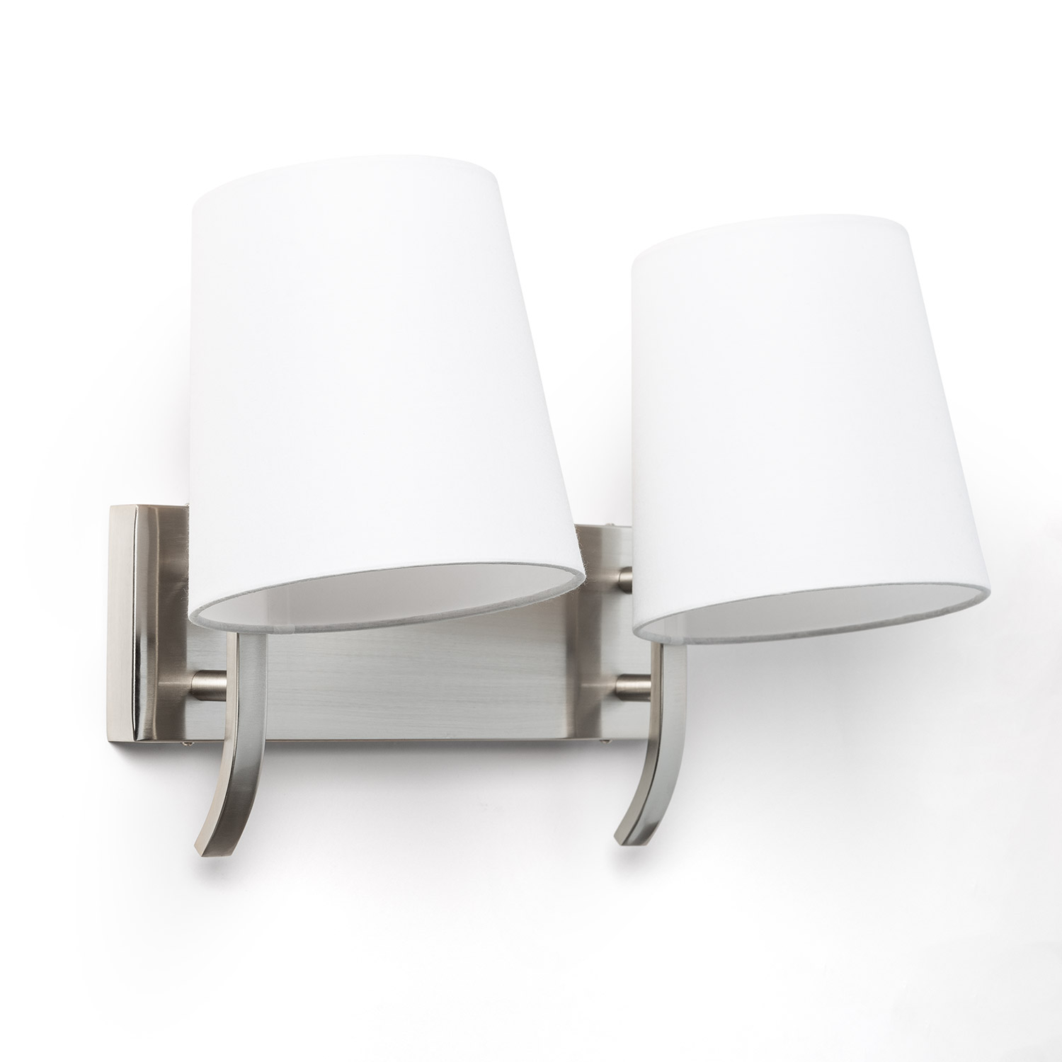 Ledkia Lámpara de Pared Metal 2 Focos Eikho Blanco