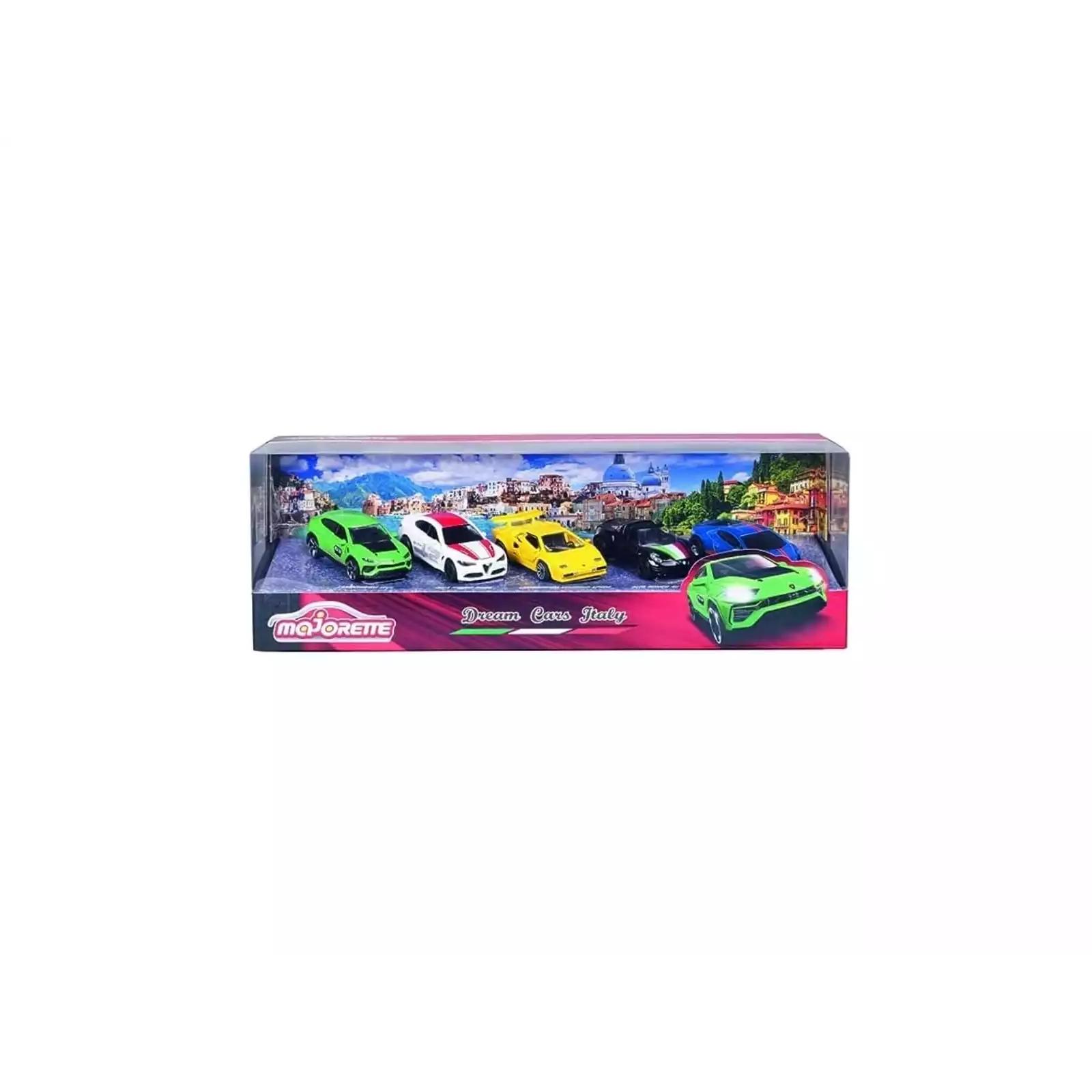 Majorette Pack 5 Coches Dream Cars Italy