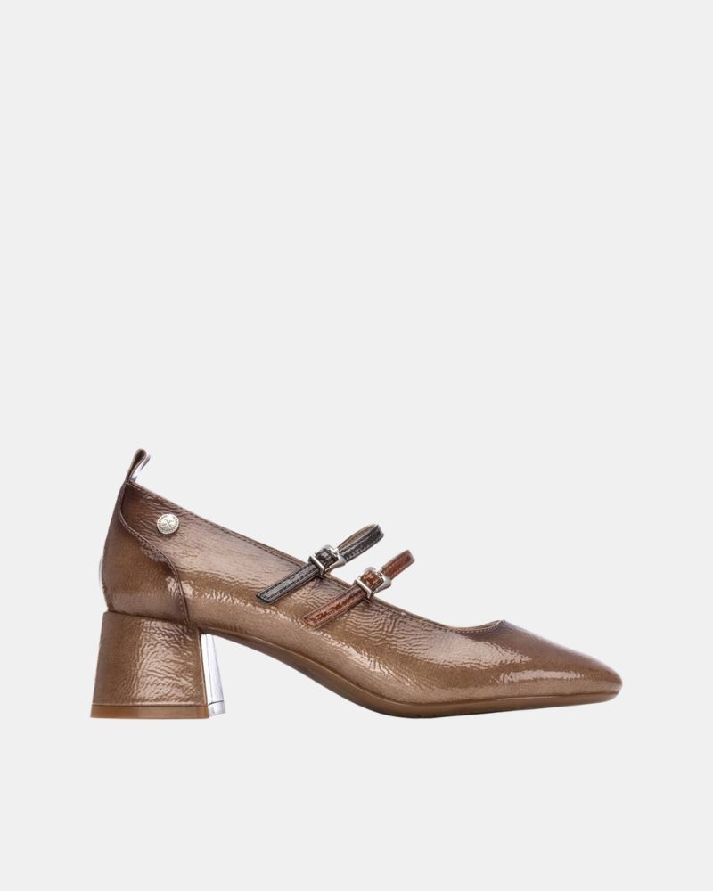 XTI 144255 Zapatos De pelo Abiertas Mujer Beige