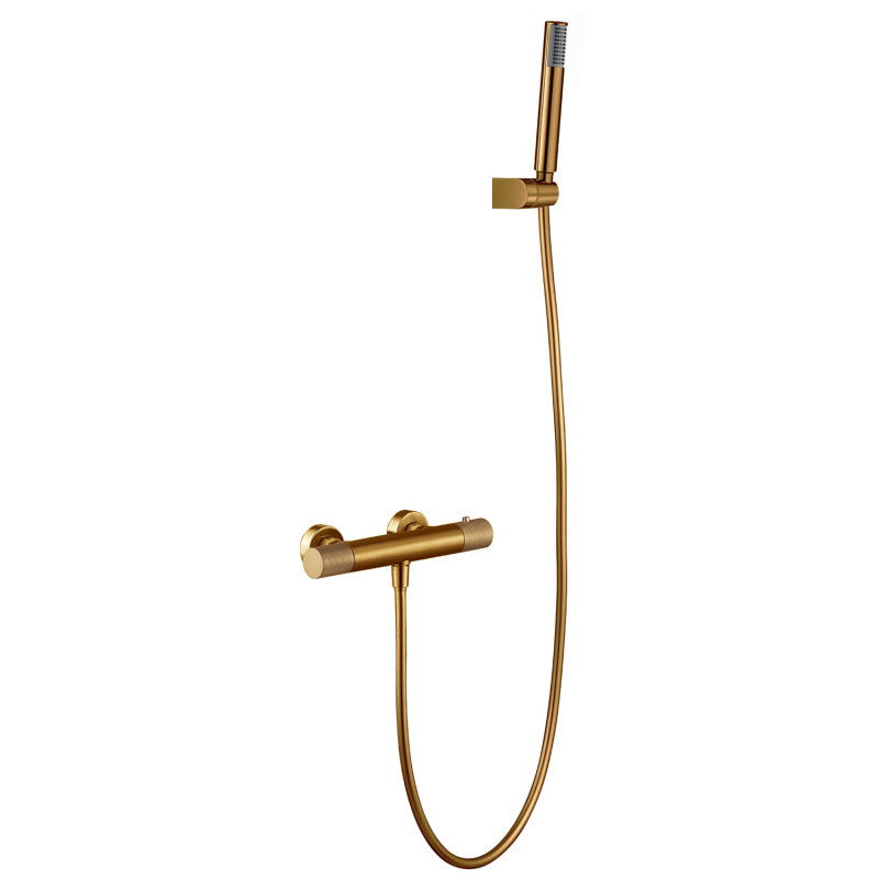 Imex Line BTD038-5OC grifo termostático para ducha elegante color oro cepillado