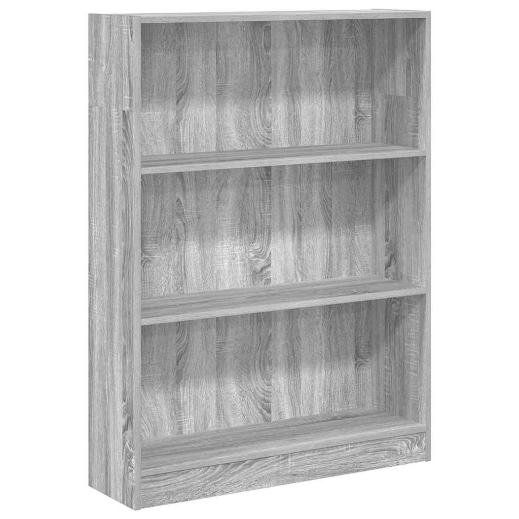vidaXL Estantería de madera de ingeniería 80x24x109 cm Multicolor