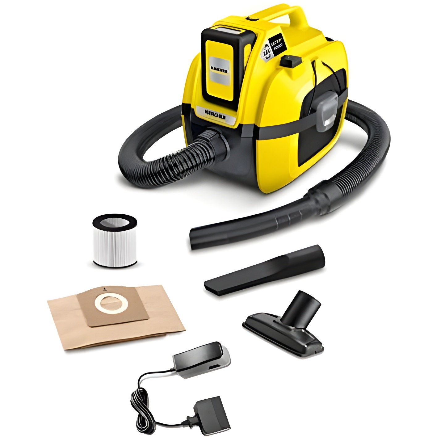 Aspirador Multiusos Kärcher WD 1 Compact Battery Set - Limpieza en Seco y Húmedo - Filtro de Cartucho - 7L - 230W