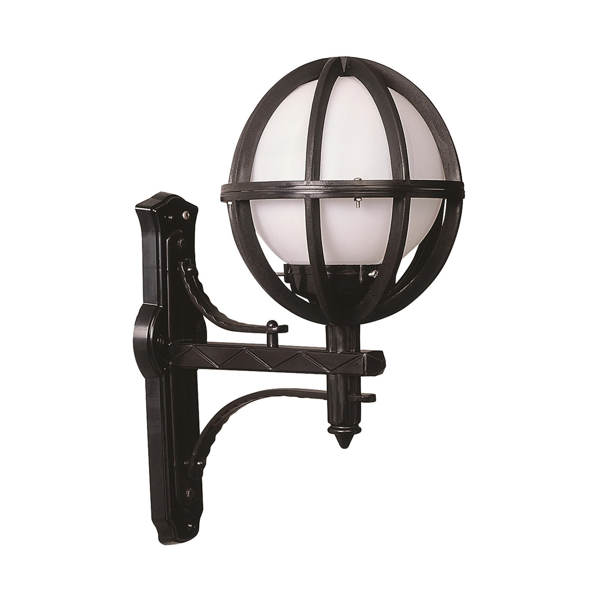 Aplique de pared para exterior WELLHOME, Estructura de ABS Color Negro