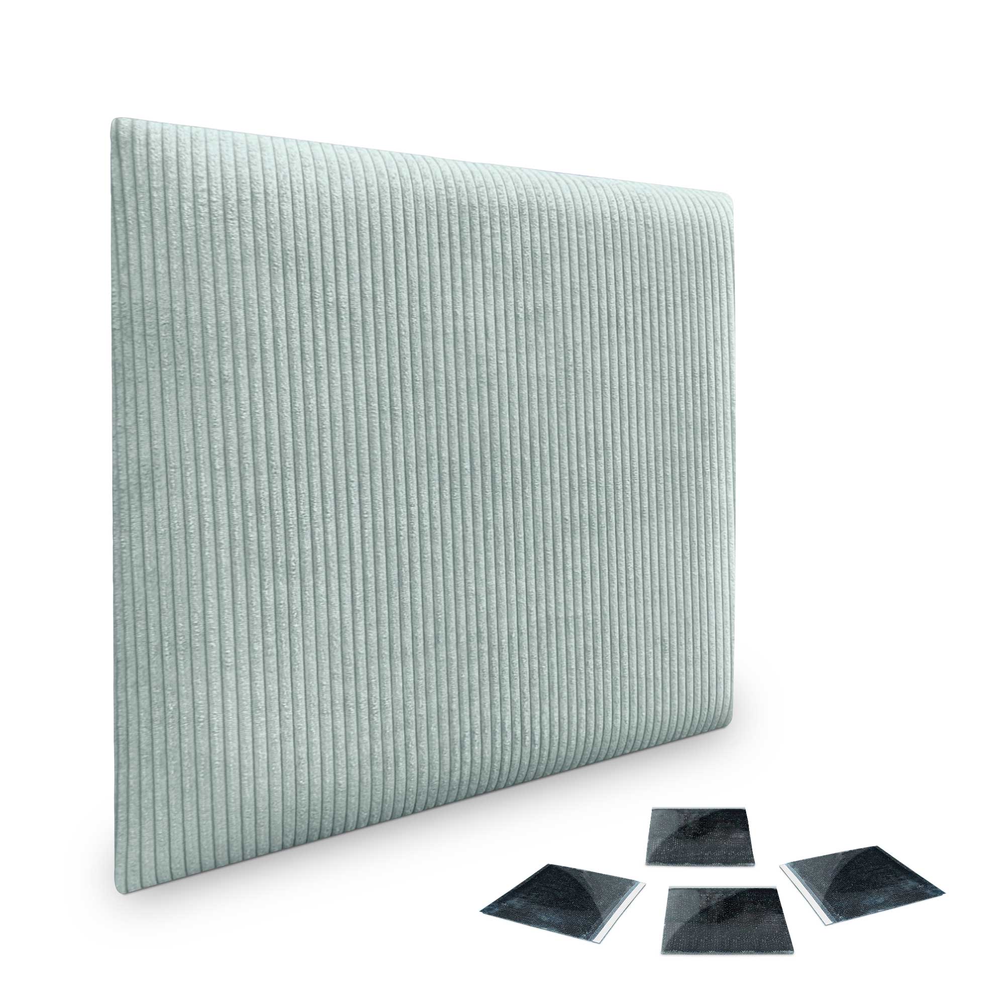 DHOME Juego de Paneles Tapizados en Pana Pack Autoadhesivos para Pared Acústicos Absorbentes Protección Tercera Gama de Colores