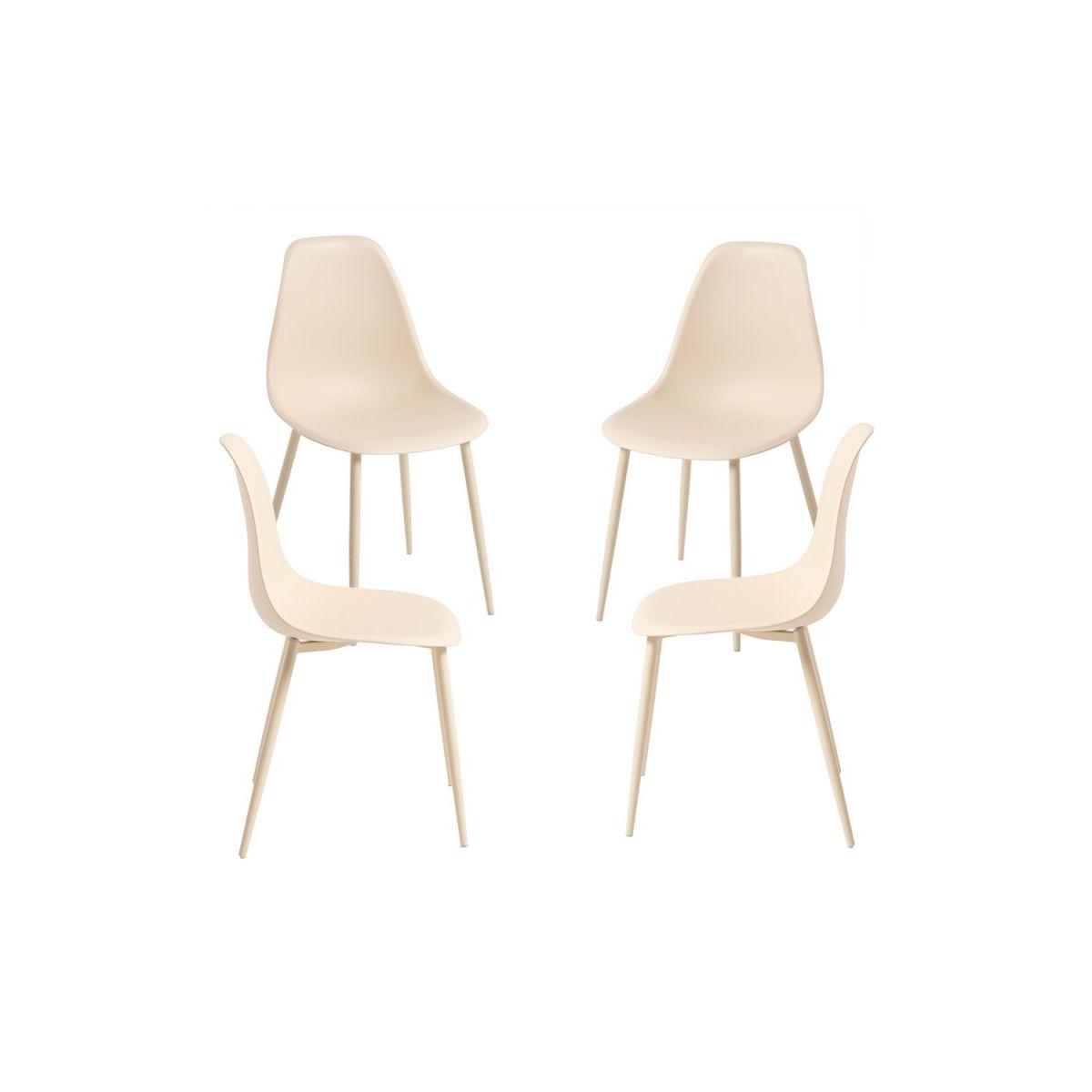 Regalos Miguel - Packs Sillas Comedor - Pack 4 Sillas Mykle Total - Beige
