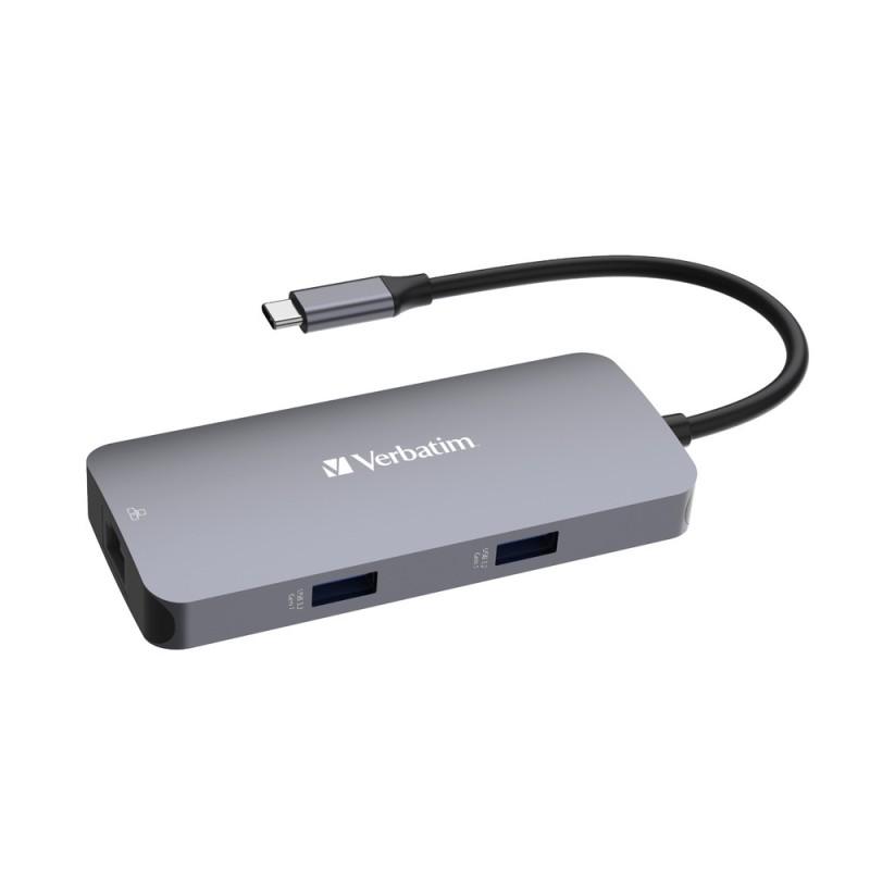 Hub multipuerto USB-C Pro CMH-05 (HDMI | RJ45 | 2 x USB-A | USB-C PD)