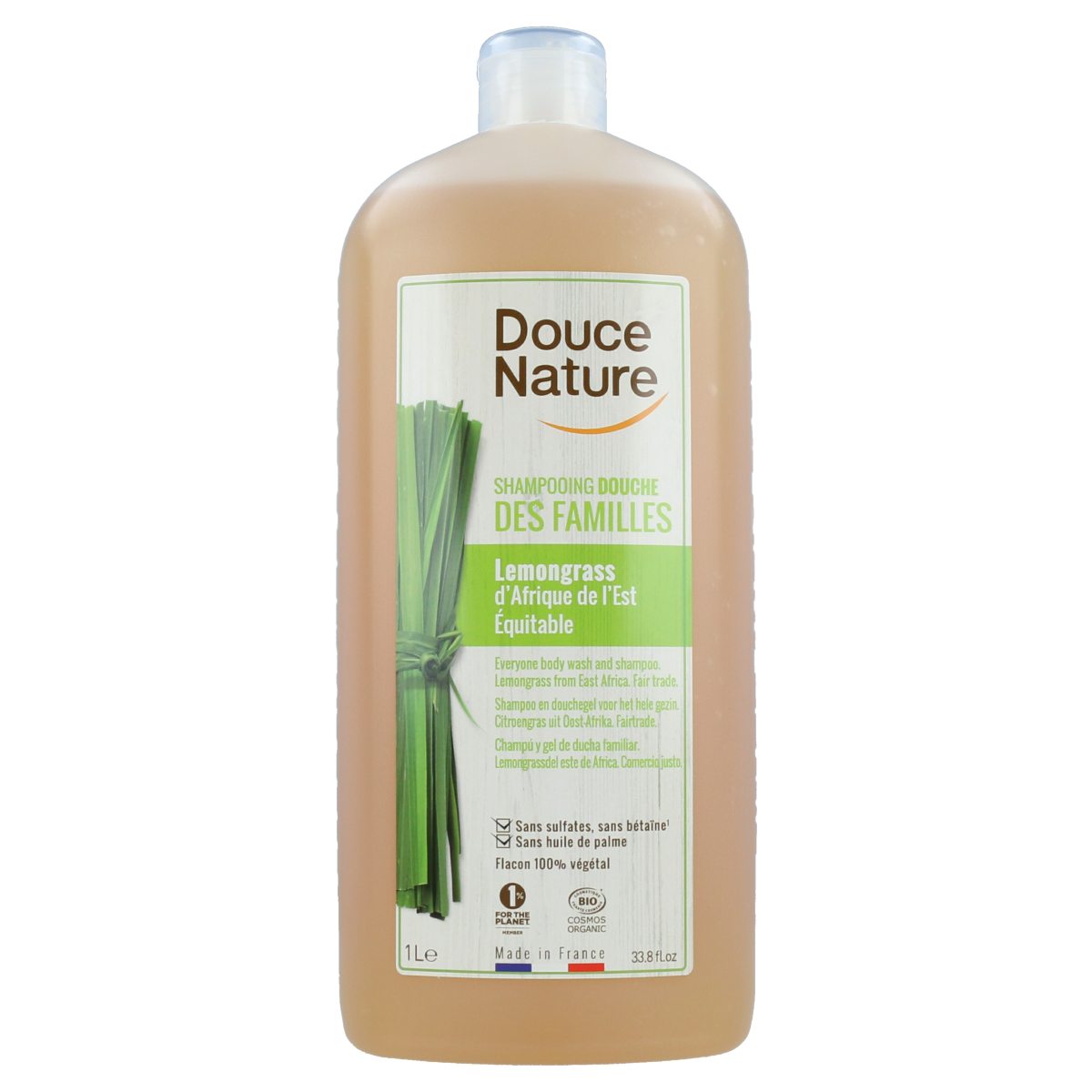 Champú Gel Ducha Familiar Citronela Bio 1 L Douce Nature