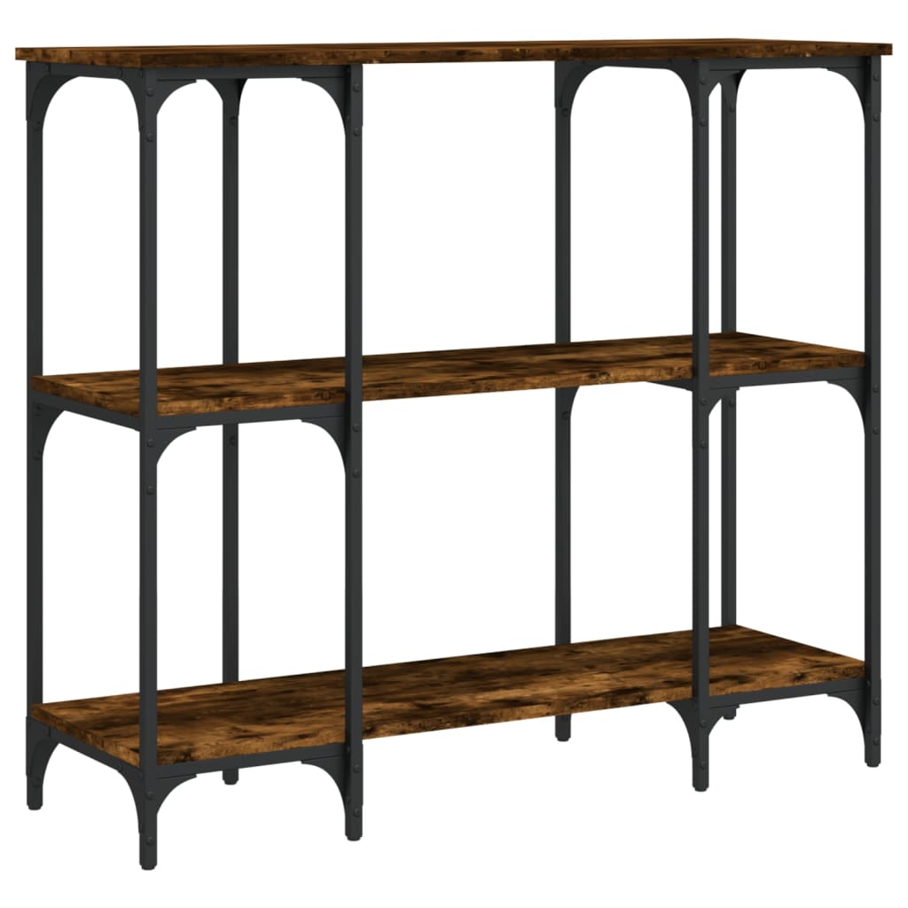 Vidaxl Mesa Consola Madera de Ingeniería 102x35x90 Cm Negro