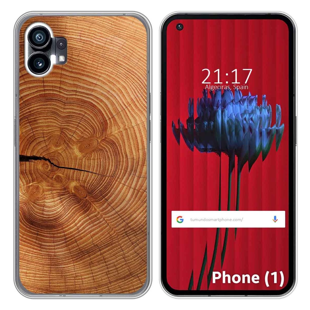 Funda Silicona para Nothing Phone 1 diseño Madera 04 Dibujos