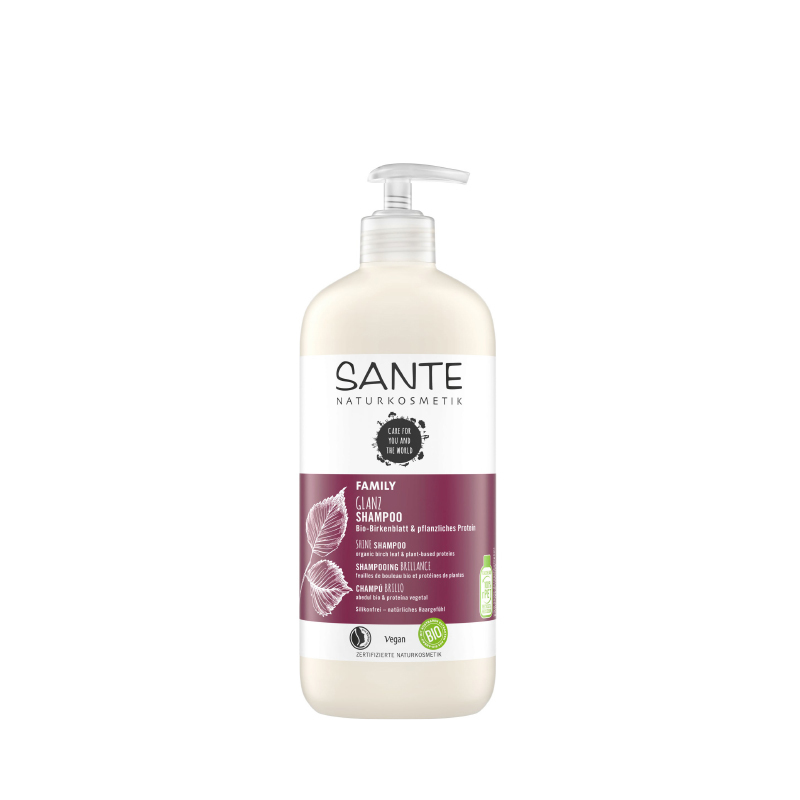 Champú brillo abedul & proteína vegetal 500 ml Sante