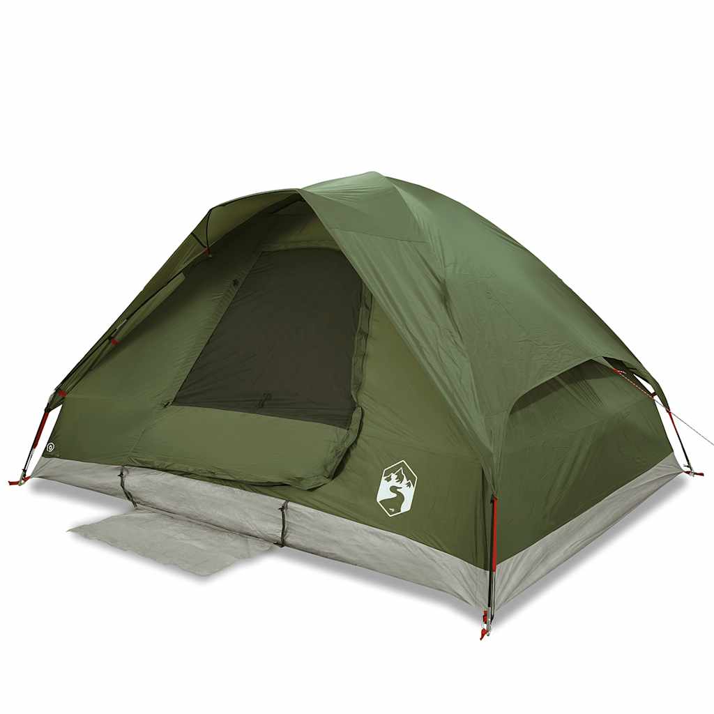 vidaXL Tienda campaña familiar iglú 6 personas impermeable verde oliva