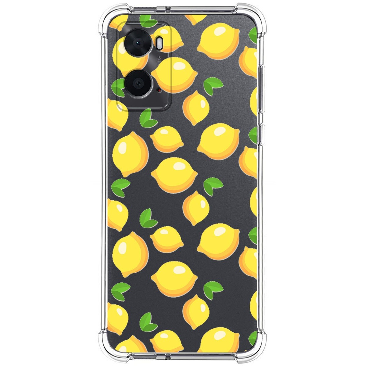 Tumundosmartphone Funda Silicona Antigolpes Oppo A76 / A96 Limones Dibujos Personalizada