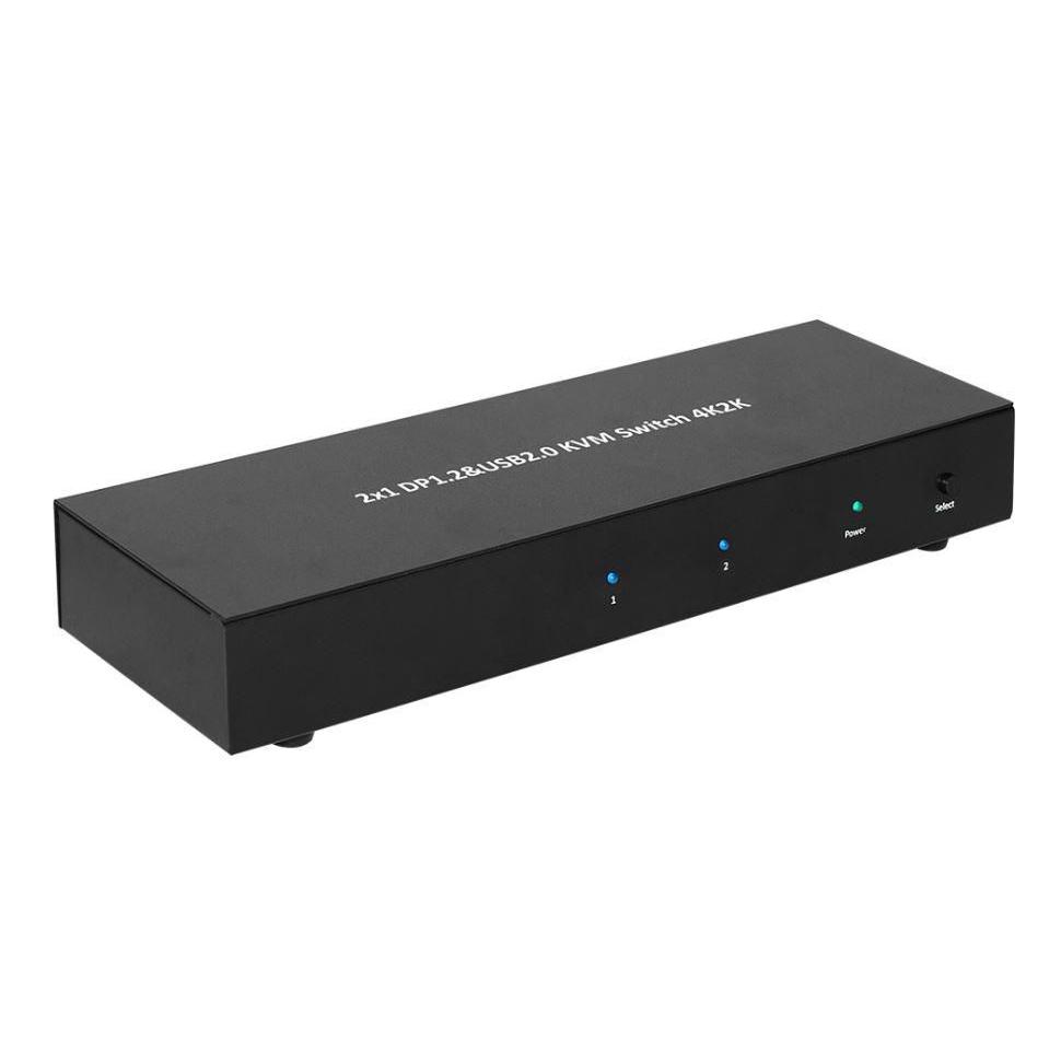 Microconnect Displayport y USB 2 Interruptor de Red 1 Vía