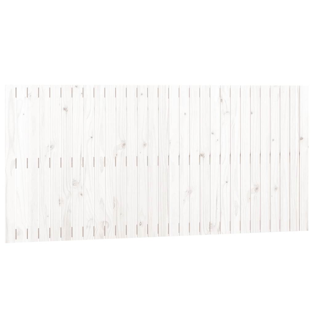vidaXL Cabecero de cama de pared madera maciza de pino 185x3x90 cm