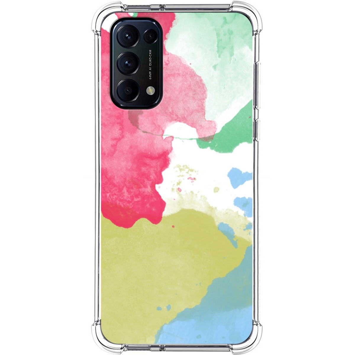 Funda Silicona Antigolpes para Oppo Find X3 Lite 5G diseño Acuarela 02 Dibujos
