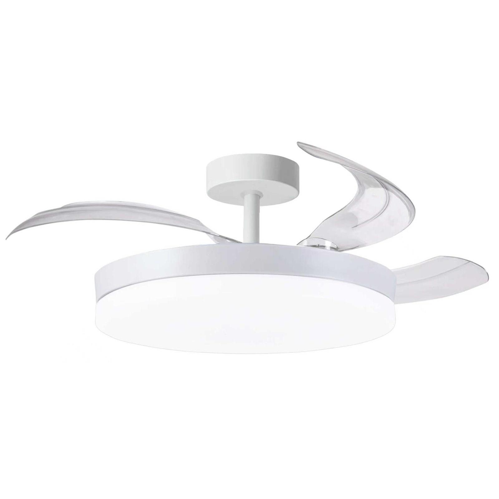 BEL AIR HOME - Ventilador de Techo ARES, Motor DC, LED 36W y Control Remoto, 3 Aspas Plegables, Dormitorios y comedores
