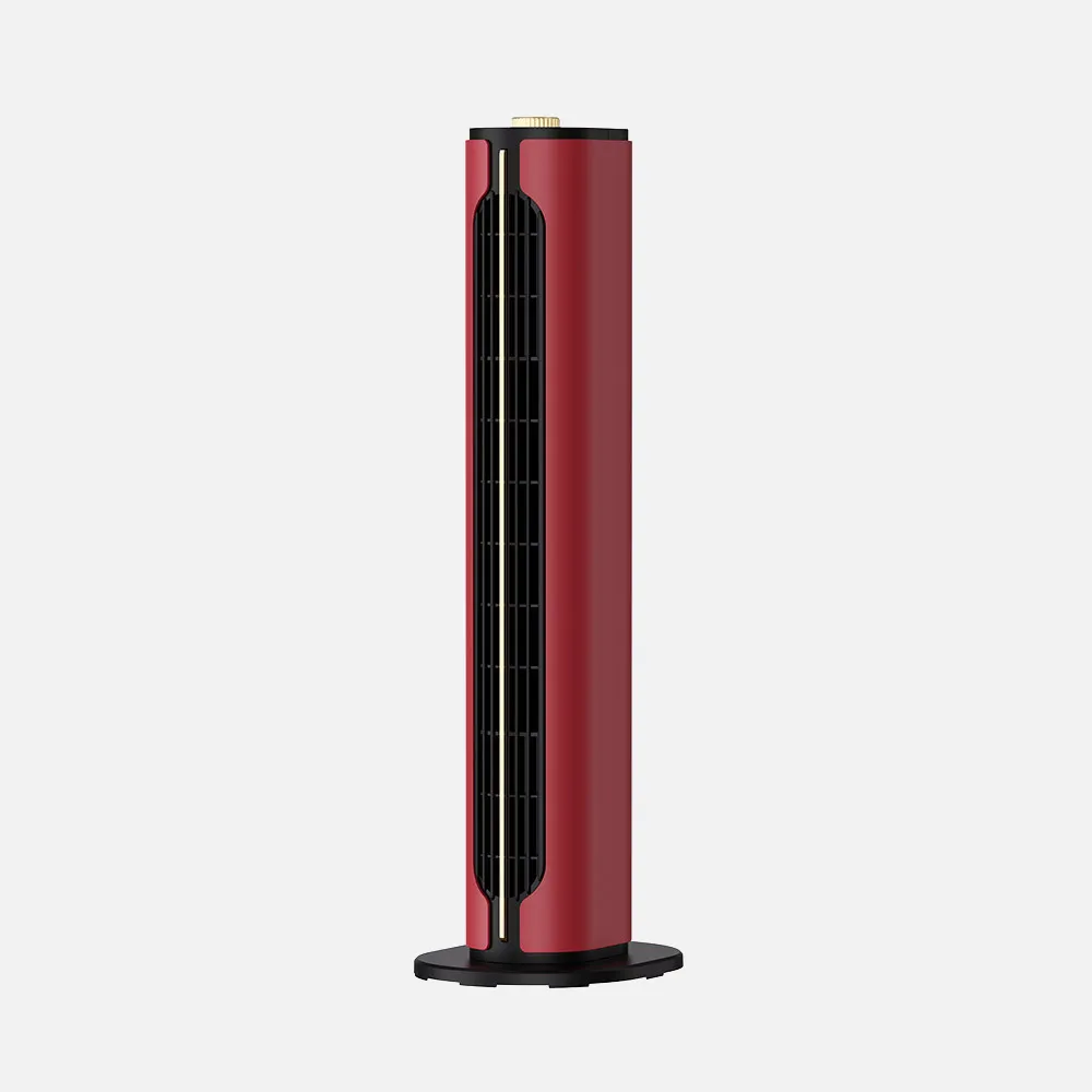 Termoventilador Cerámico Vertical PTC 1500W Rojo/Negro | 2 Potencias, 3 Funciones, Seguridad Antivuelco Fabrilamp
