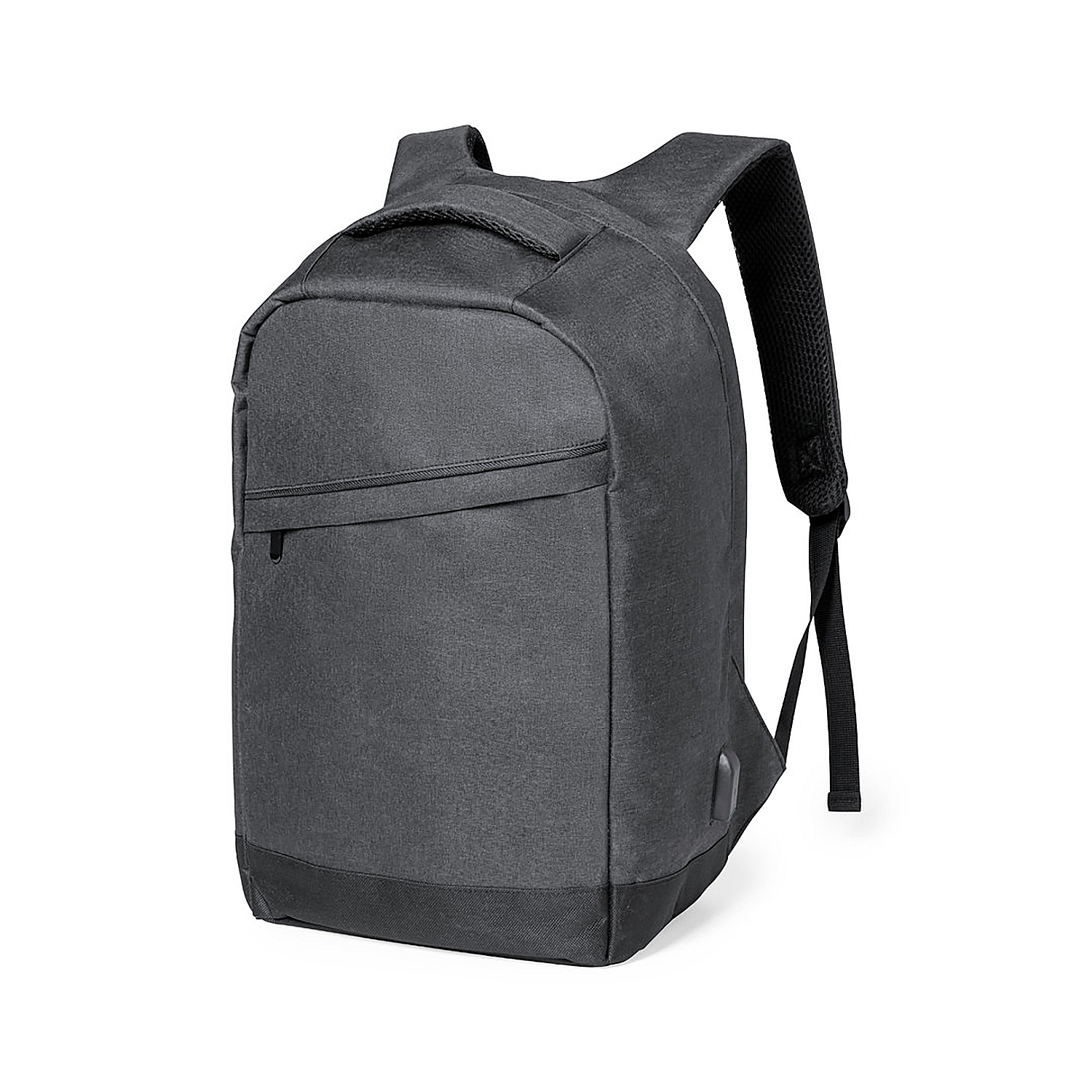 DAM Mochila Antirrobo Conexión USB. Acolchada. Bolsillo Acolchado para Portátil y Tablet 29x44x16 Cm. Color: Negro