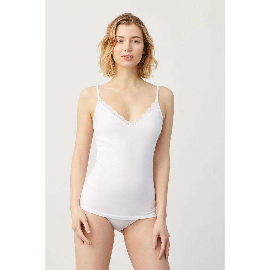 Ysabel Mora Camiseta Lencera Tirante Fino Algodón 19687