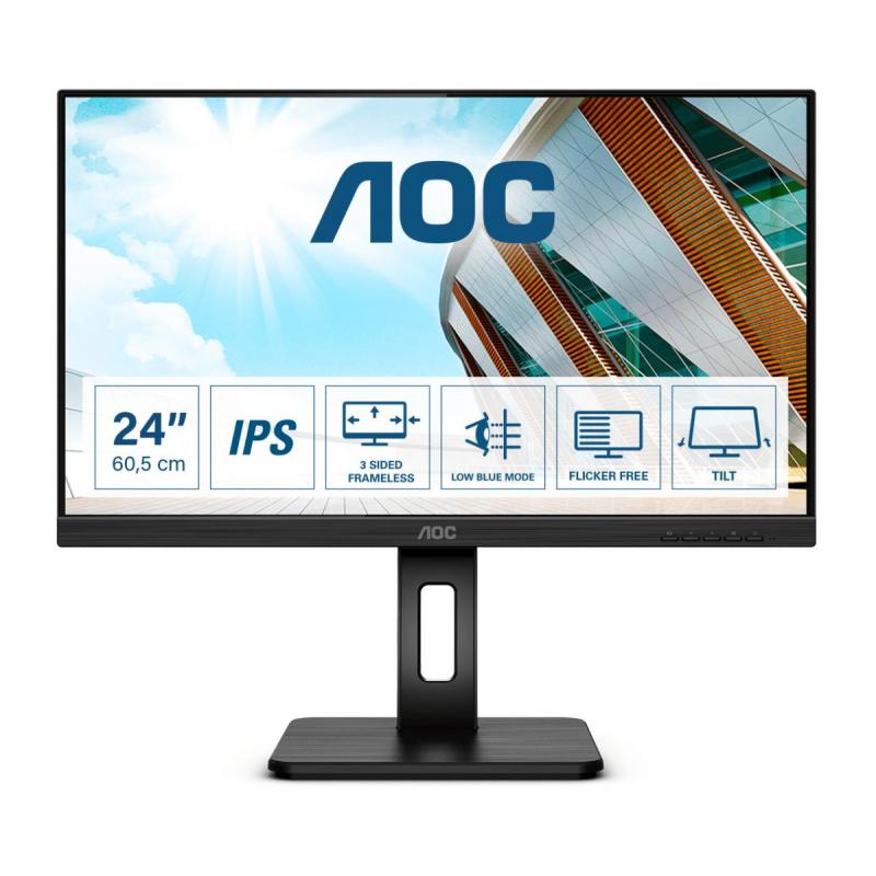 AOC - Q24P2Q Monitor LED 60,5 cm (23,8") 2560 x 1440 Pixel Quad HD