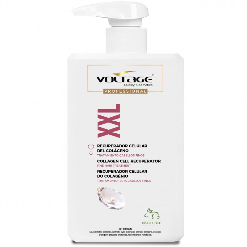 Voltage Cosmetics Recuperador Celular de Colágeno Marino 1000ml Tratamiento Capilar Intensivo