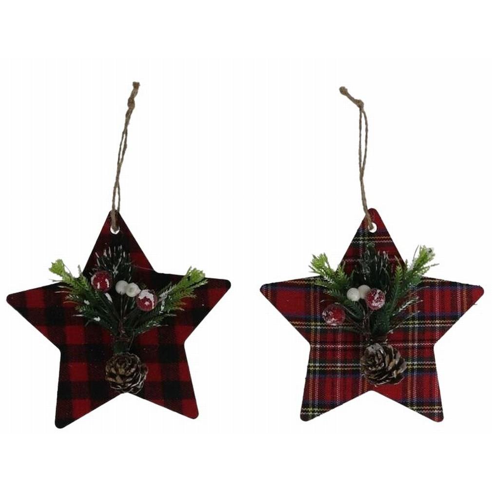 Gerimport Colgante Estrella Navidad Decoración 13x12.5cm Aleatorio