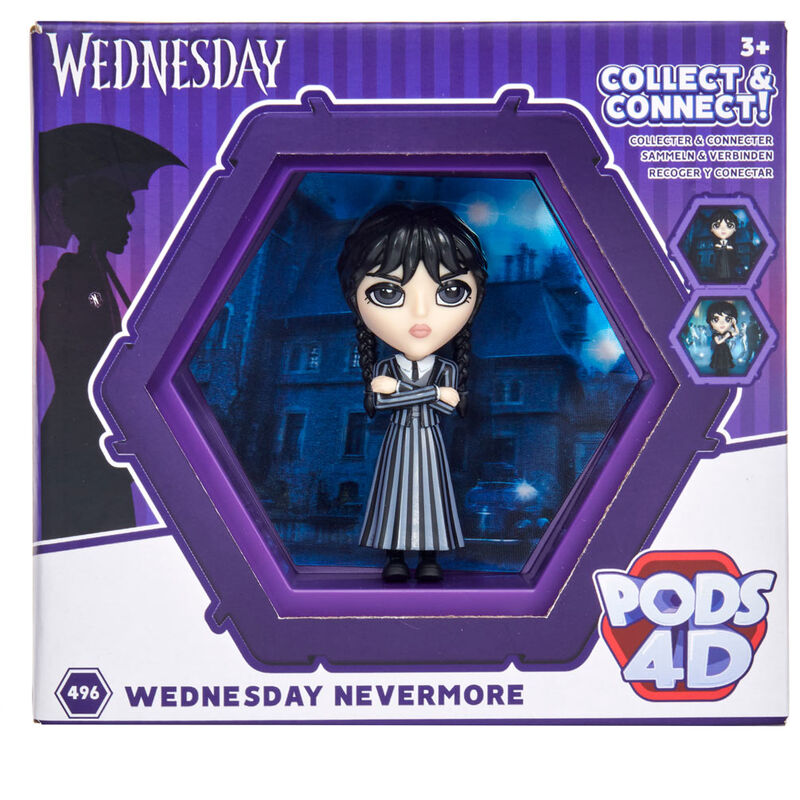 WOW STUFF - Figuras 4D Pods Wednesday set de 6 unidades para fans de cultura pop, diseño detallado y alta calidad, ideal como regalo o colección