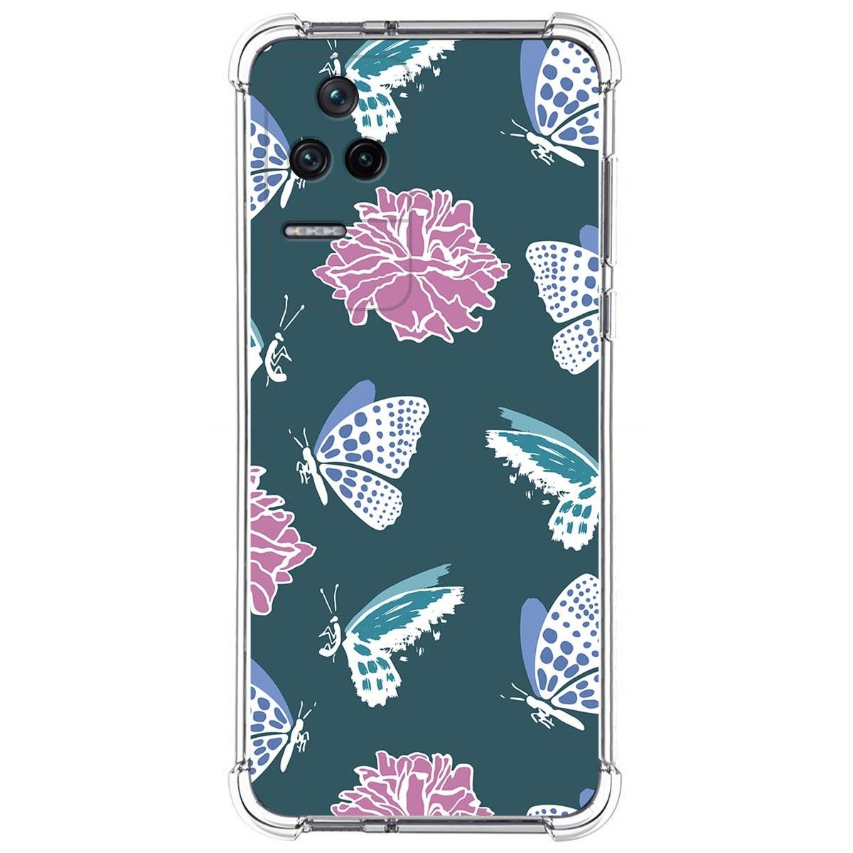 Funda Silicona Antigolpes para Xiaomi Poco F4 5G diseño Flores 10 Dibujos
