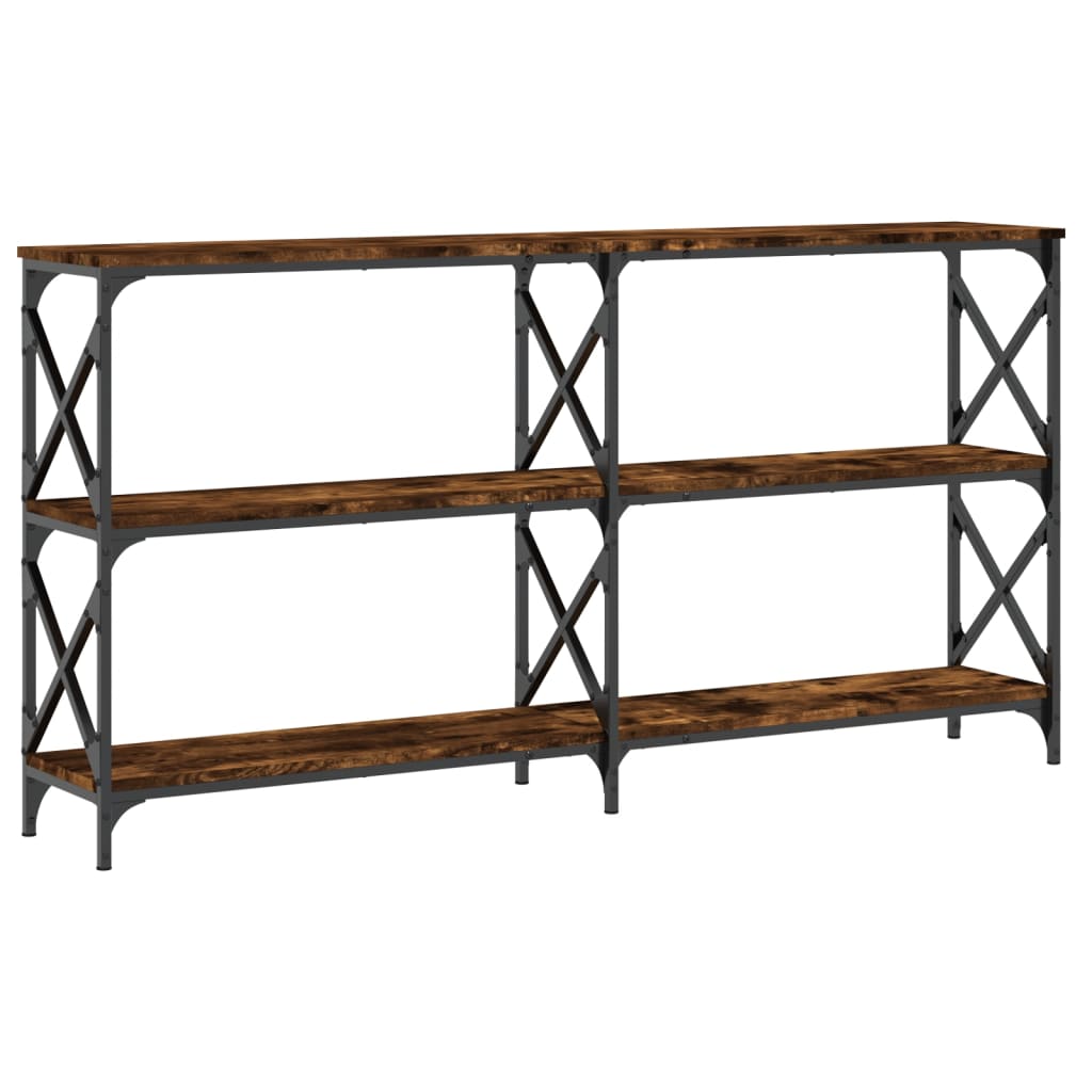 Vidaxl Mesa Consola Madera de Ingeniería 156x28x80,5 Cm Negro