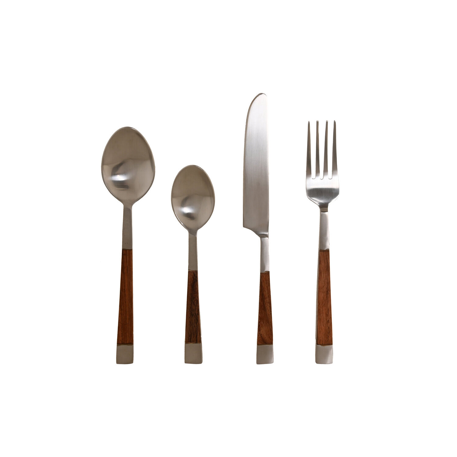 Cuberteria set 16 inox acacia 4,5x2x20 natural El mejor complemento para tu hogar.