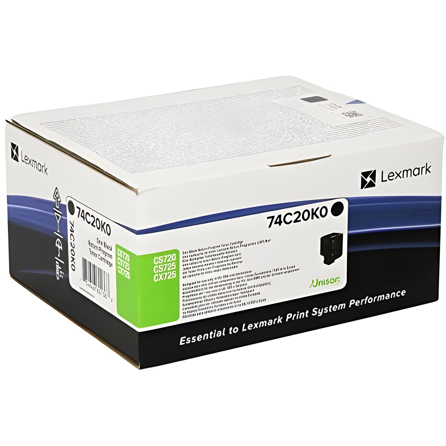 Lexmark cs720, cs725, cx725 cartucho de tóner negro retornable