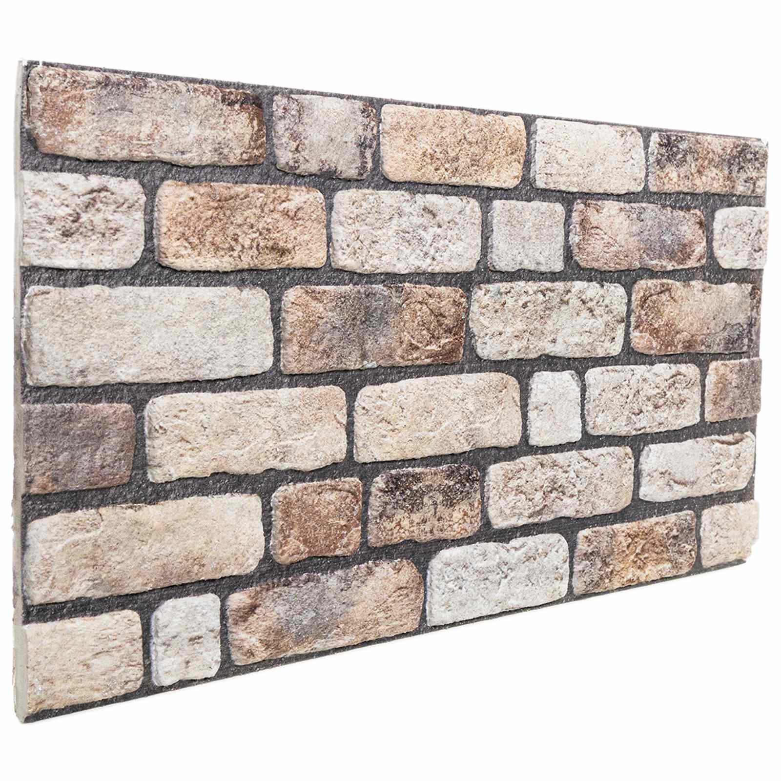 vidaXL Paneles de pared 10 pcs 100 x 50 cm Espuma EPS Multicolor