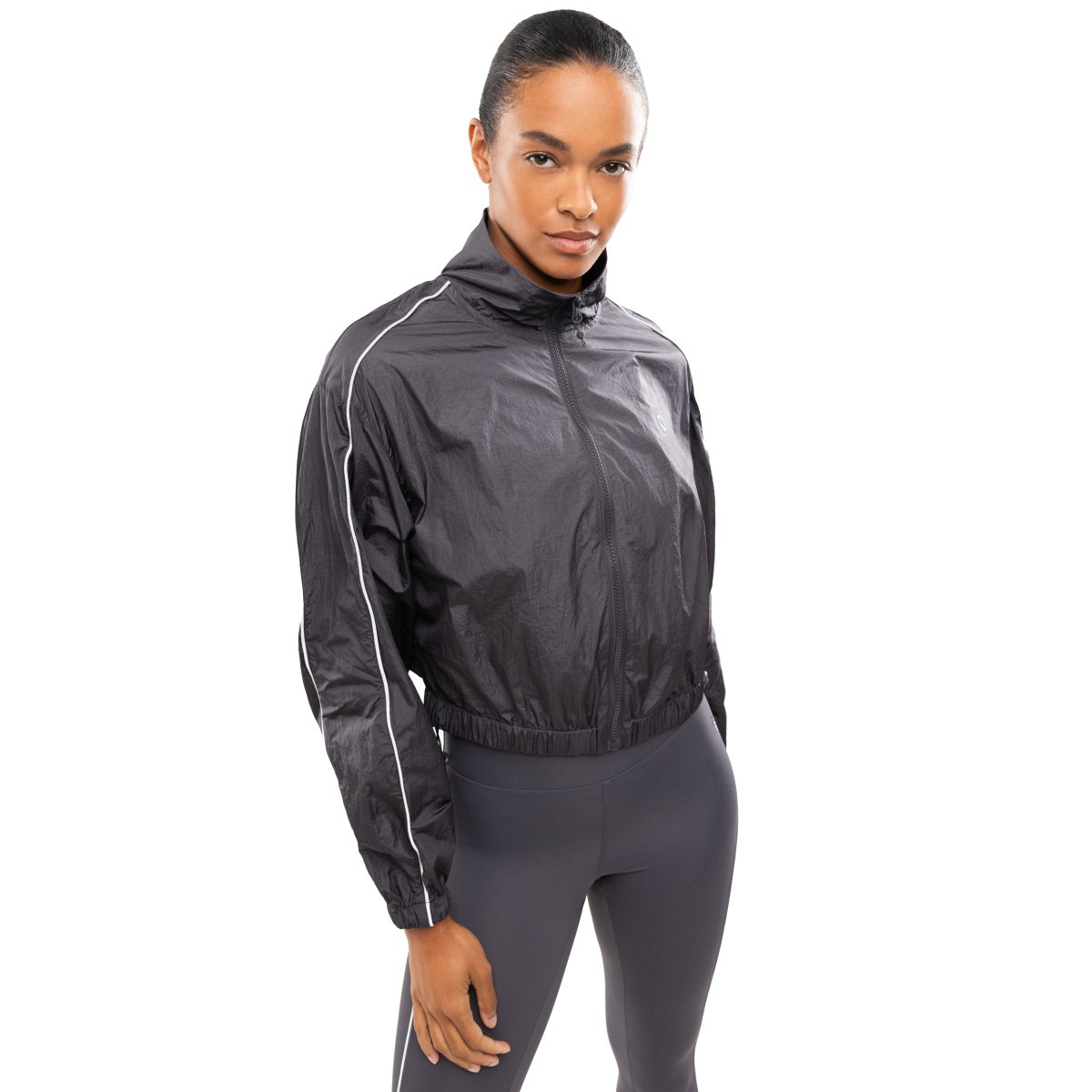 SIROKO - Chaqueta ligera de running para Mujer Siroko Ueno Light Gray_