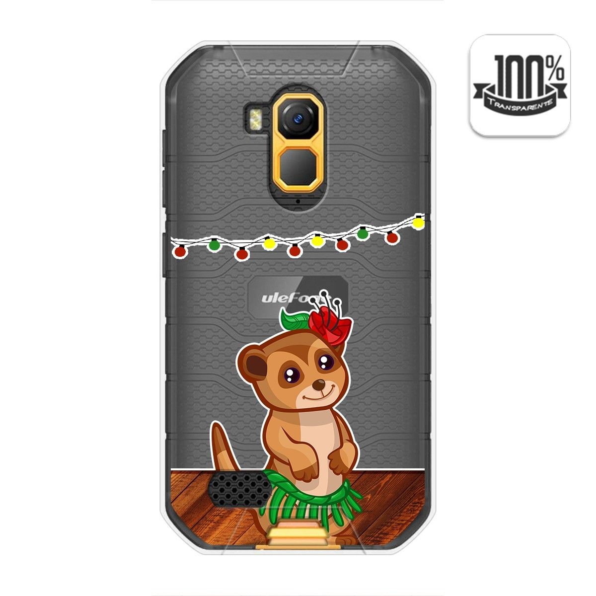 Tumundosmartphone Funda Gel Transparente para Ulefone Armor X7 / X7 Pro diseño Suricata Dibujos