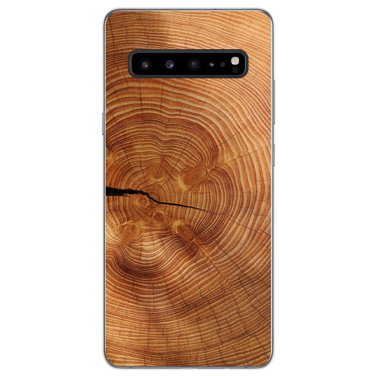Tumundosmartphone Funda Gel Tpu para Samsung Galaxy S10 5G diseño Madera 04 Dibujos