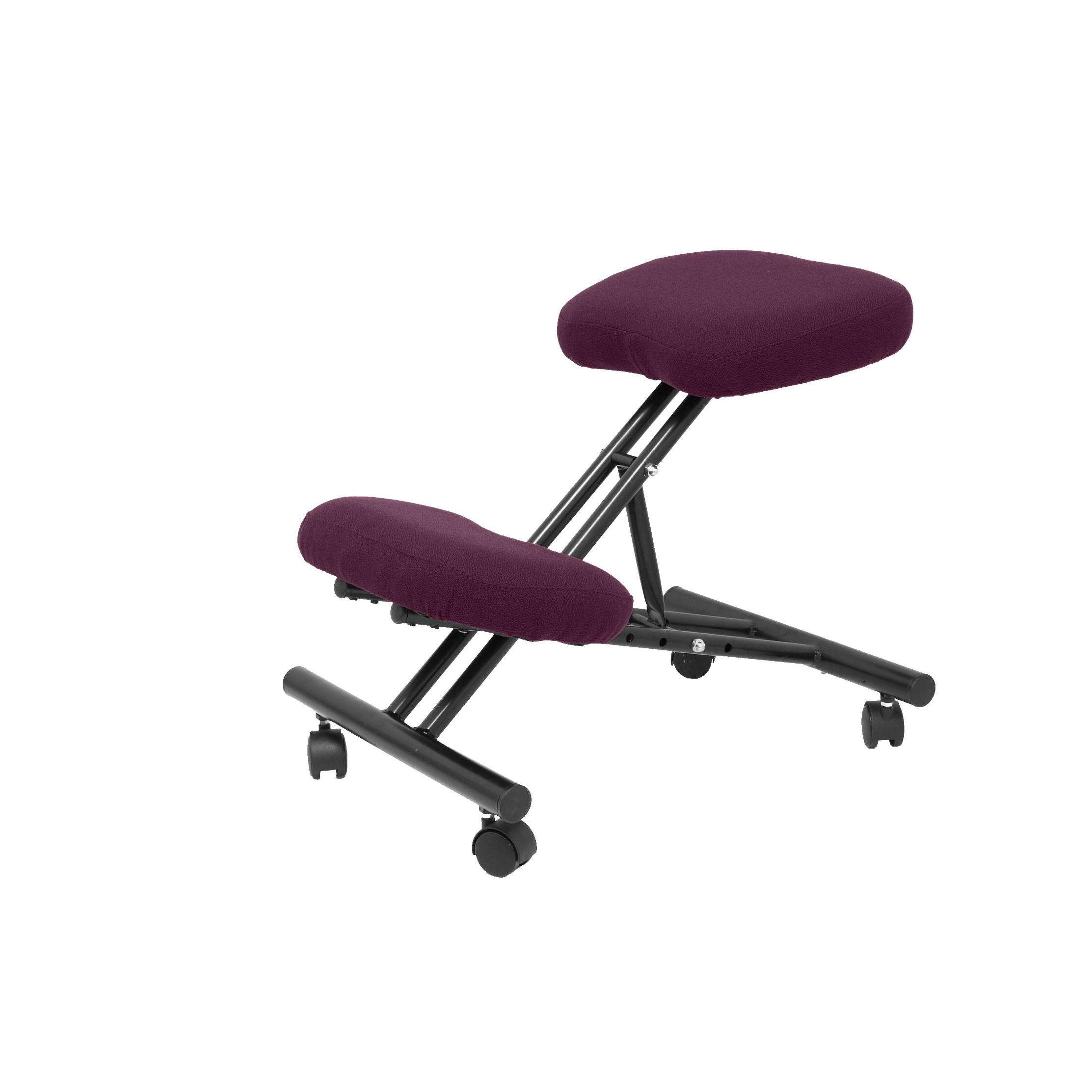 Piqueras Y Crespo Silla Ergonómica BALI Morado con Reposarodillas y Ruedas