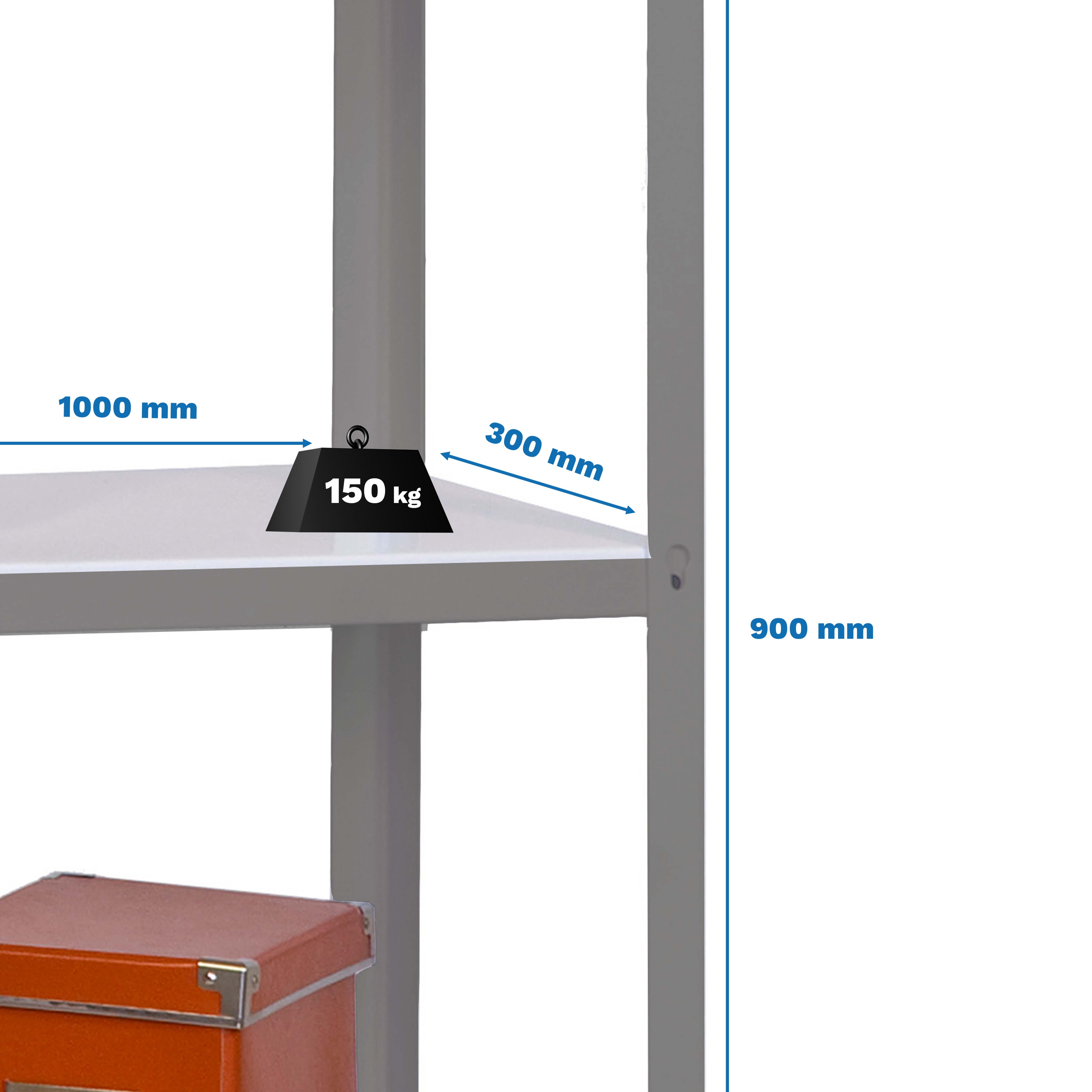 Estantería SIMONRACK Simonhome click wood plus 3/300 gris/blanco